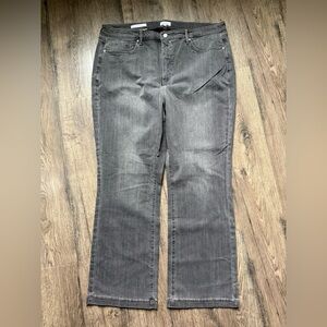 NYDJ Women’s Barbara Bootcut Charcoal Grey Denim Plus Size Jeans Size 20W Petite